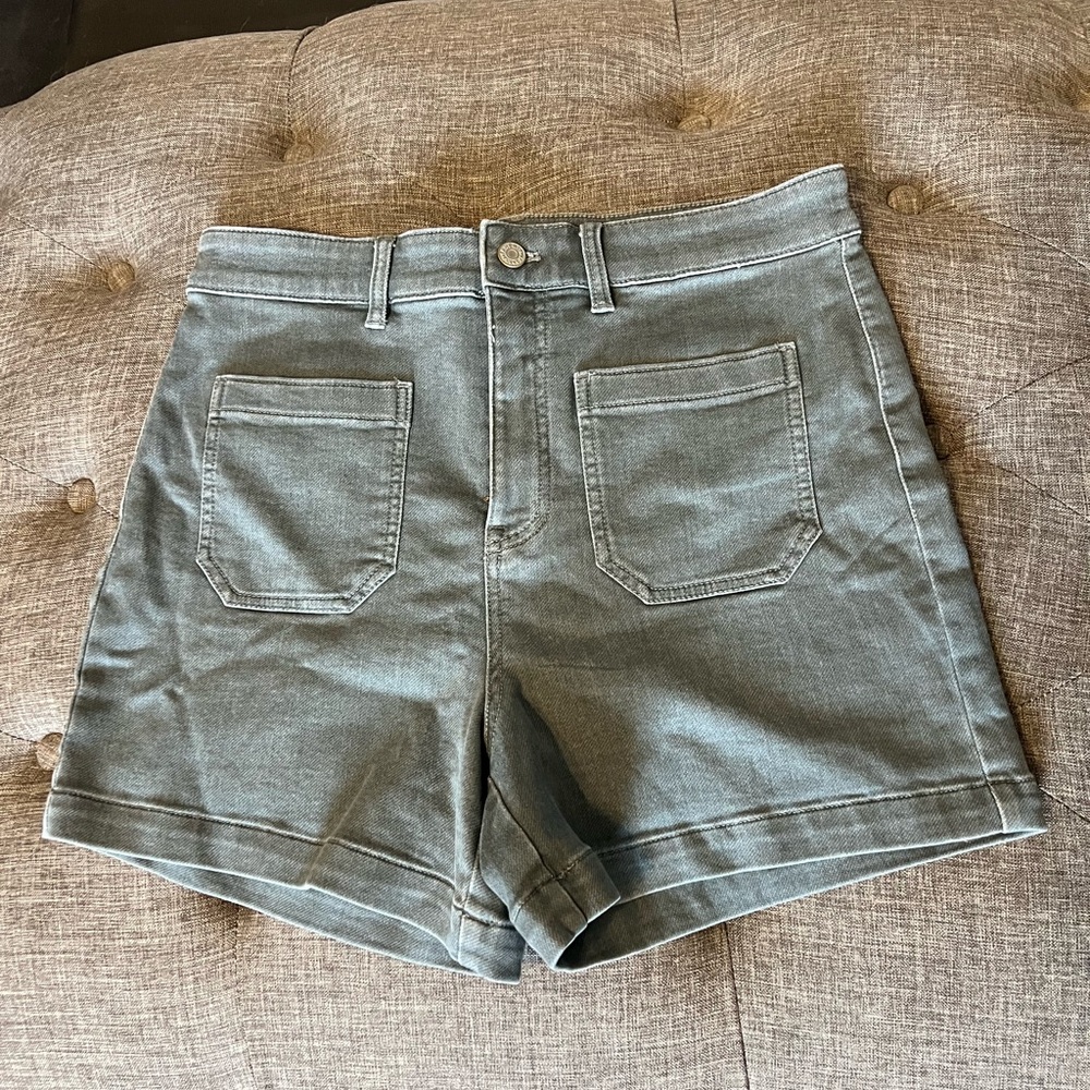 Faherty Stretch Terry Shorts Size 28 Ocean Glass - Picture 4 of 6